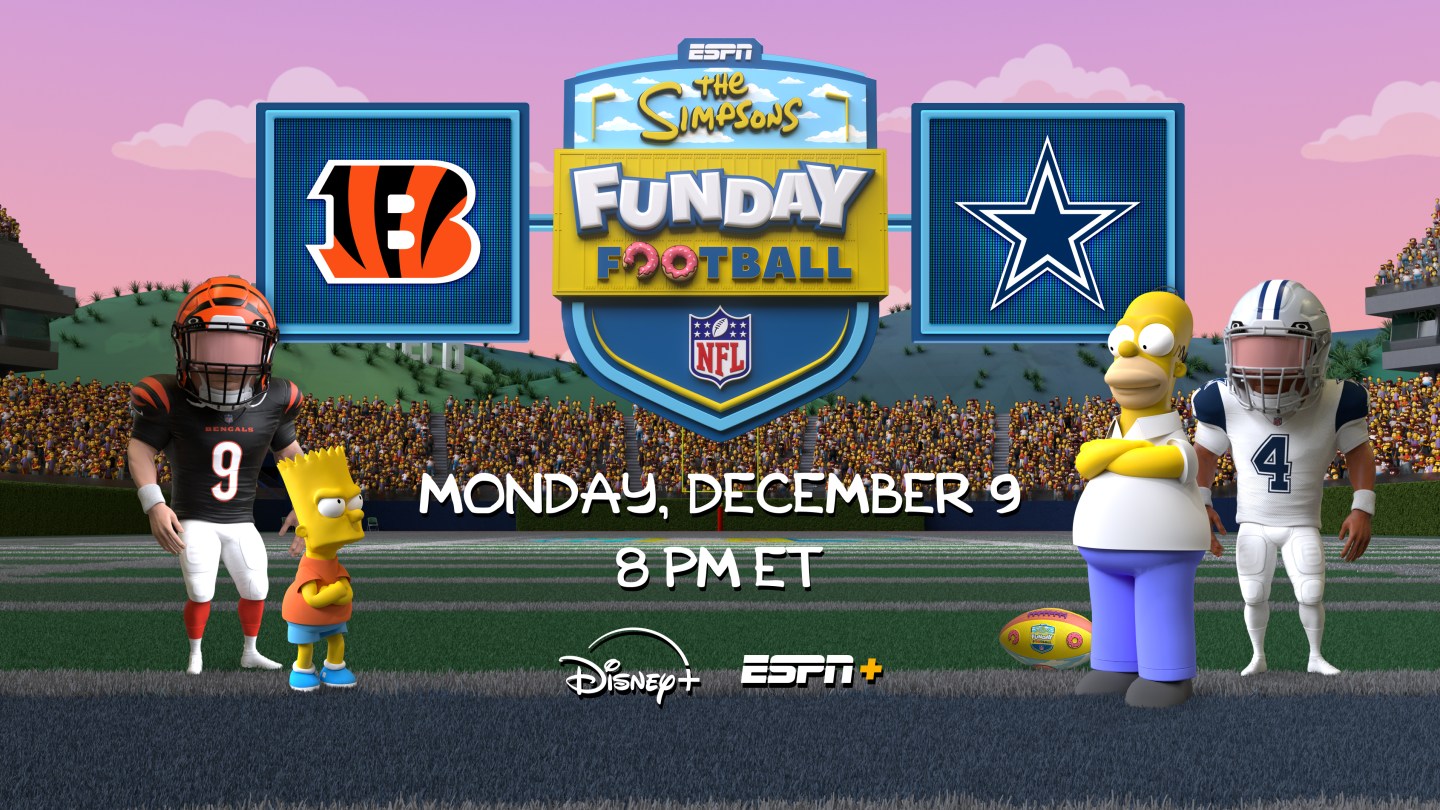 ESPN, Disney+ to Stream Live NFL Game Set in the World of ‘The Simpsons’