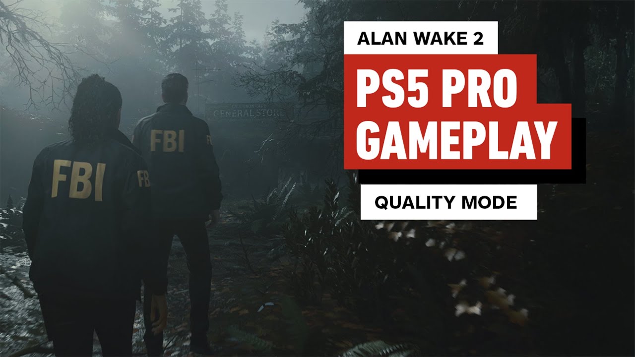 New video by IGN: Alan Wake 2 PS5 Pro Gameplay: Quality Mode (4K)#Alan #Wake #PS5 #Pro #Gameplay #Quality #Mode