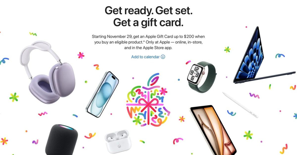 Apple’s Black Friday deals give you an up to $200 gift card